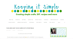 Desktop Screenshot of keepingitsimplecrafts.com