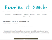 Tablet Screenshot of keepingitsimplecrafts.com